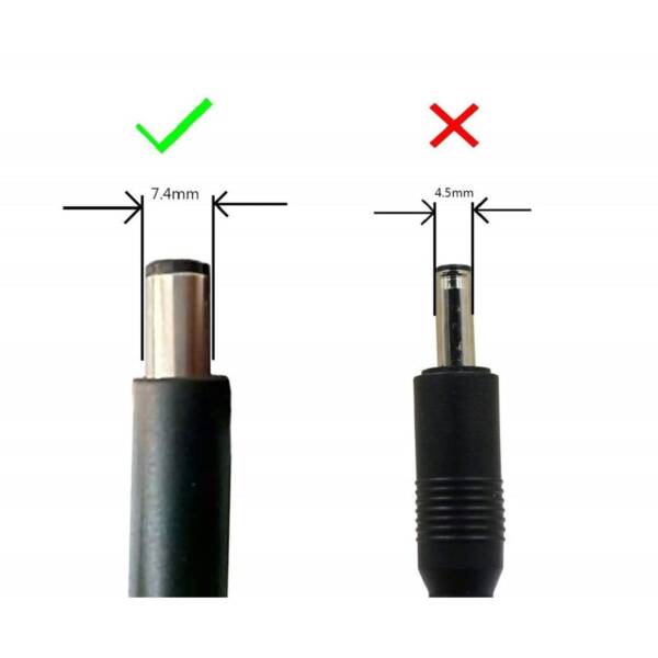 HP Original 65W 7.4mm Adapter Charger for Laptops and Notebooks