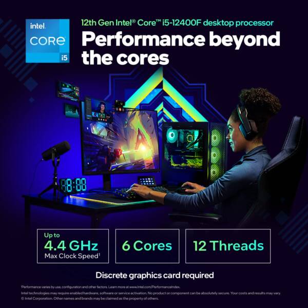 Intel Core I5-12400F Processor
