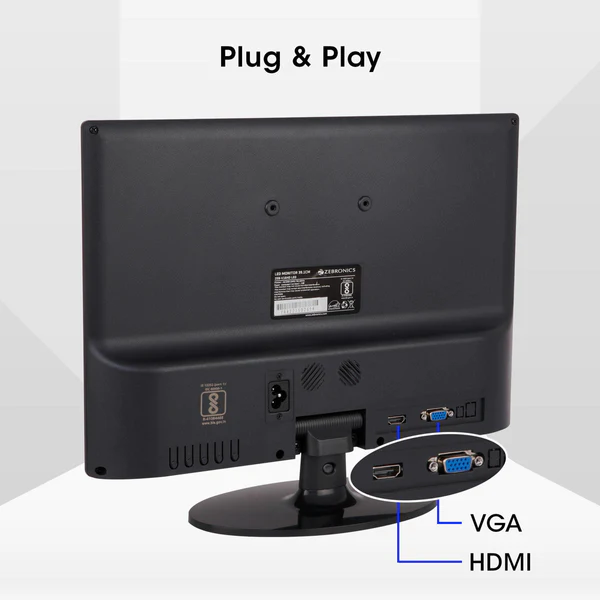 Zebronics Zeb-V16HD LED (with HDMI) Monitor 15.4 Inch