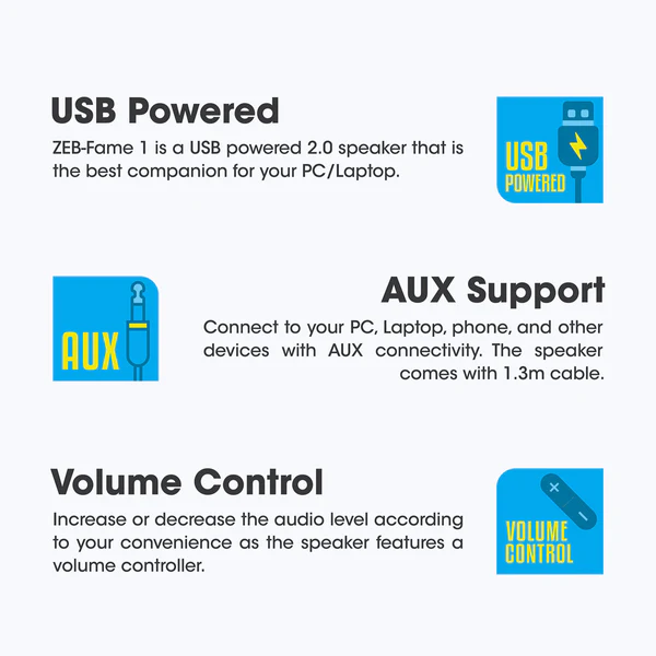 Zebronics Zeb-Fame 1 Speakers