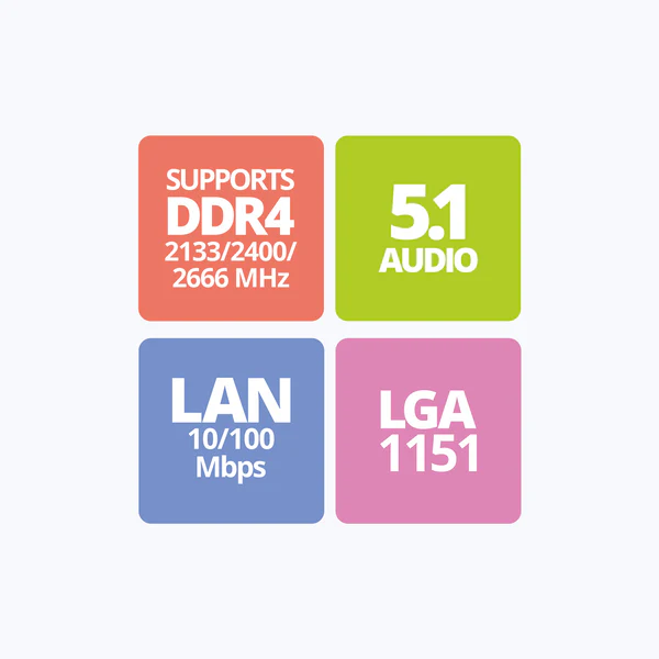 Zebronics Zeb-H110-D4 - LGA 1151Socket | Motherboard