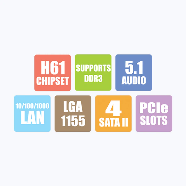 Zebronics Zeb-H61, Socket 1155 | Motherboard