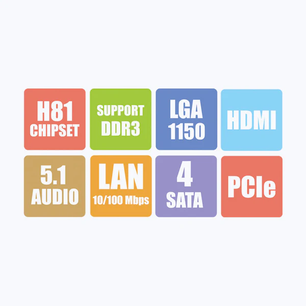 Zebronics Zeb-H81, Socket 1150 | Motherboard