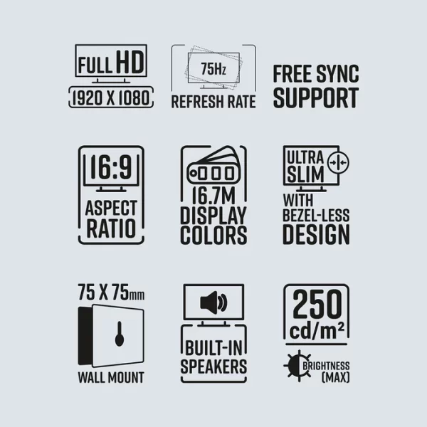 Zebronics S22A LED Monitor