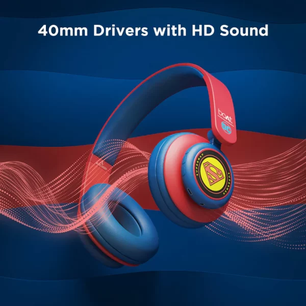 BoAt Rockerz 450 Superman DC Edition Wireless Headphone