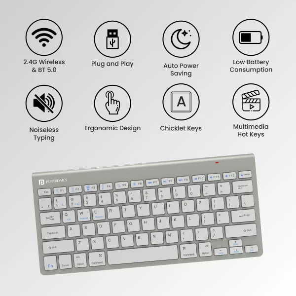 Portronics Bubble Max Wireless Keyboard