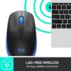 Logitech M190 Wireless Mouse,Full Size Ambidextrous Curve Design